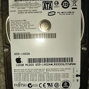 Apple Internal Hard Drive Silver and Black